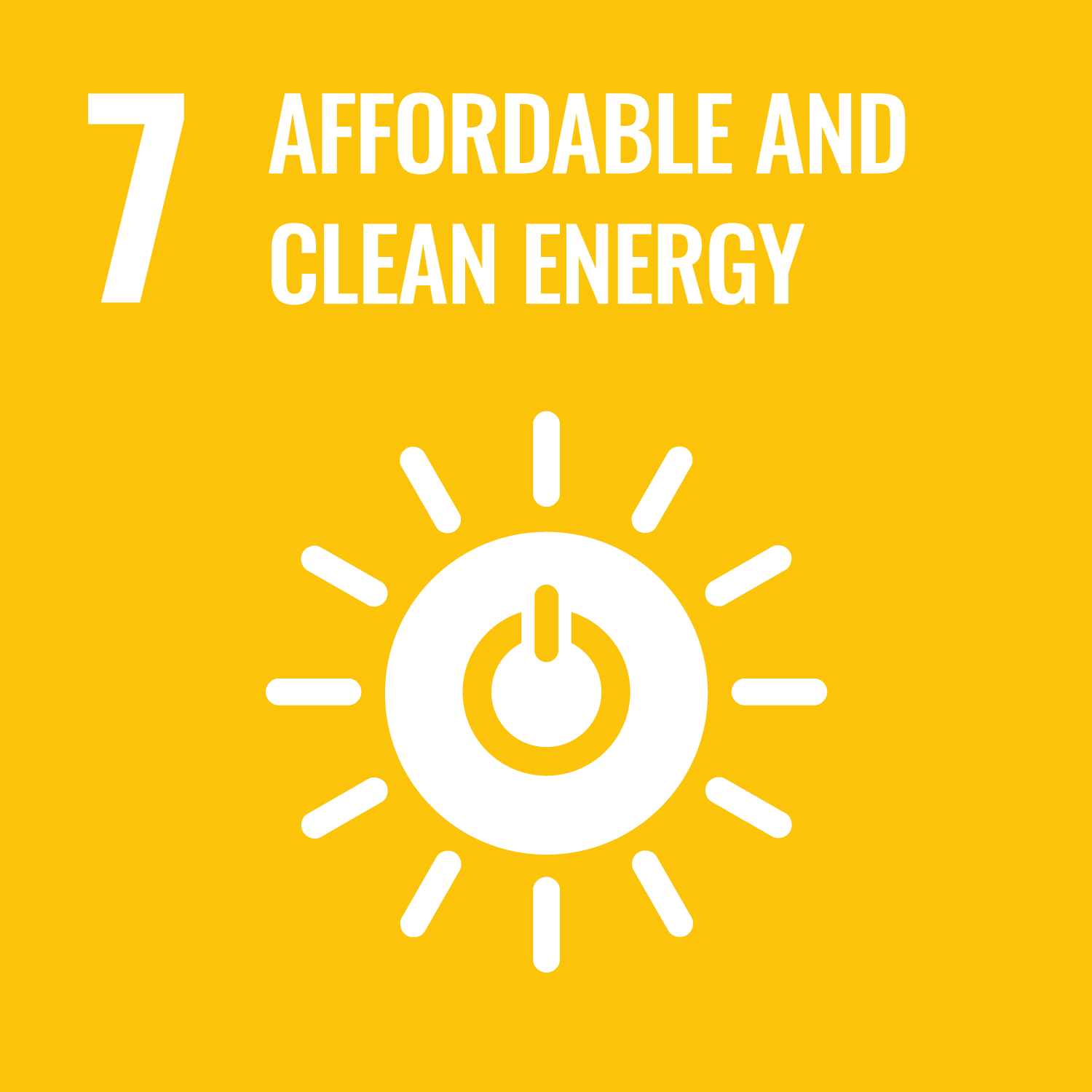 UN SDG 7 — Affordable and clean energy